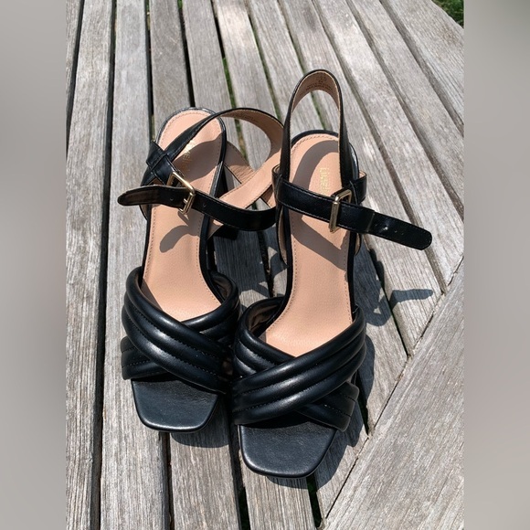 Limelight Alani - Women's Chunky Square Toe Platform High Heels ankle strap 8.5 - Picture 6 of 13